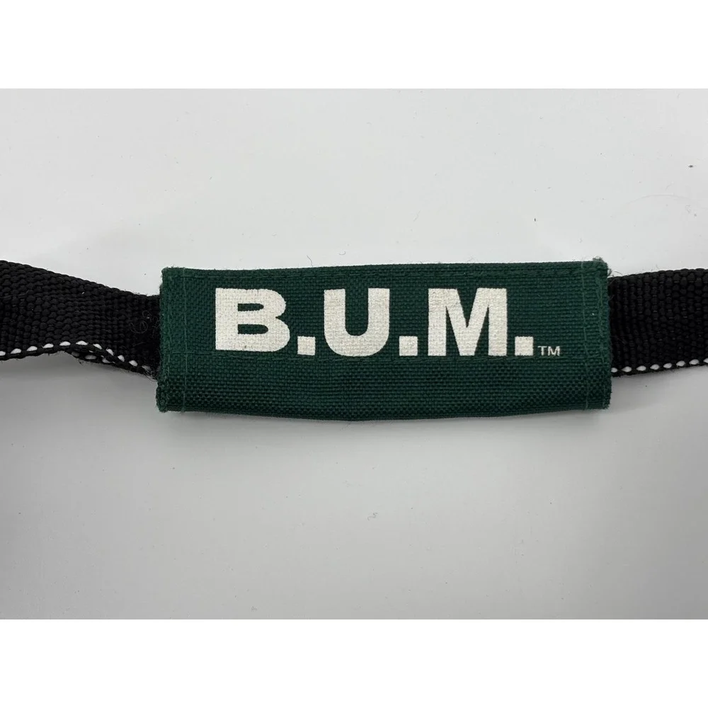 B.U.M. Equipment Duffel Bag Forest Green Black Canvas Vintage Travel Large